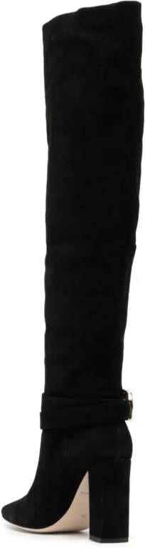 Dee Ocleppo Samantha 95mm knee-high suede boots Black