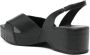 Del Carlo 50mm crossover-strap leather sandals Black - Thumbnail 3