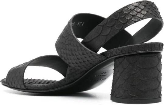 Del Carlo 55mm leather sandals Black