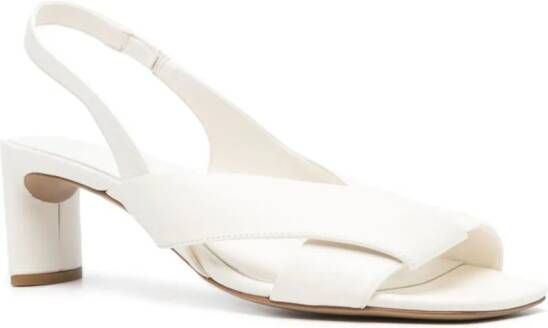 Del Carlo 55mm leather sandals White