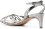 Del Carlo 55mm snakeskin-effect sandals Grey - Thumbnail 3