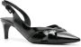Del Carlo 60mm slingback leather sandals Black - Thumbnail 2