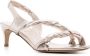 Del Carlo 60mm twisted leather sandals Silver - Thumbnail 2