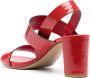 Del Carlo 75mm patent leather sandals Red - Thumbnail 3