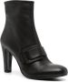 Del Carlo 90mm buckle-detail leather boots Black - Thumbnail 2