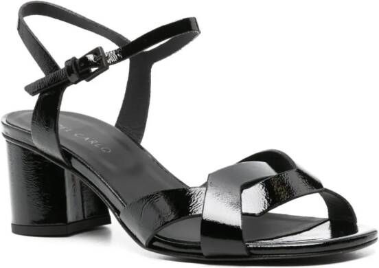 Del Carlo Ben 55mm leather sandals Black