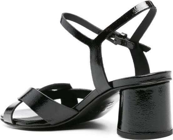 Del Carlo Ben 55mm leather sandals Black