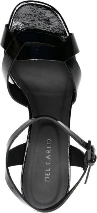Del Carlo Ben 55mm leather sandals Black