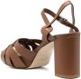 Del Carlo buckle-fastening calf-leather sandals Brown - Thumbnail 3