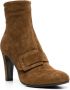 Del Carlo buckled suede boots Brown - Thumbnail 2