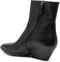 Del Carlo cuban-heel pointed ankle boots Black - Thumbnail 3