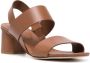 Del Carlo 60mm double-strap leather sandals Brown - Thumbnail 2