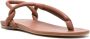 Del Carlo Dytt padded leather sandals Brown - Thumbnail 2