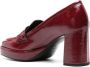 Del Carlo Holly 55mm leather pumps Red - Thumbnail 3