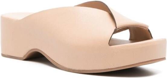 Del Carlo Horus 11729 55mm leather sandals Neutrals