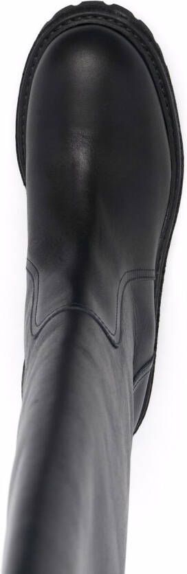 Del Carlo knee-length slip-on boots Black