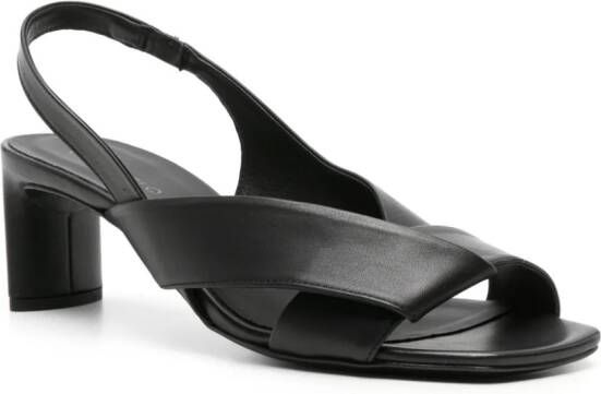 Del Carlo Moor 55mm leather sandals Black