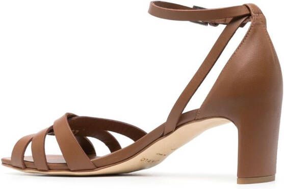 Del Carlo Moor 55mm open-toe sandals Brown