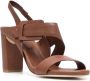 Del Carlo open-toe leather sandals Brown - Thumbnail 2