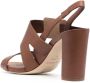 Del Carlo open-toe leather sandals Brown - Thumbnail 3