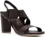 Del Carlo open-toe leather sandals Brown - Thumbnail 2