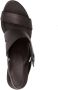 Del Carlo open-toe leather sandals Brown - Thumbnail 4