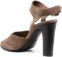 Del Carlo suede 115mm heel sandals Brown - Thumbnail 3