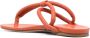 Del Carlo thong-strap leather slides Orange - Thumbnail 3