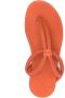 Del Carlo thong-strap leather slides Orange - Thumbnail 4