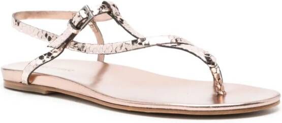 Del Carlo Viper flat sandals Pink