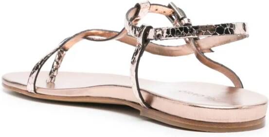 Del Carlo Viper flat sandals Pink