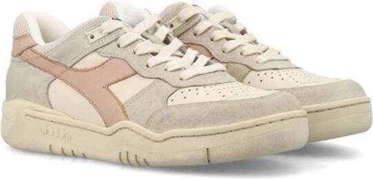 Diadora B.560 distressed leather sneakers Neutrals