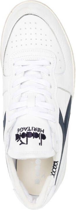 Diadora colour-block panelled sneakers White