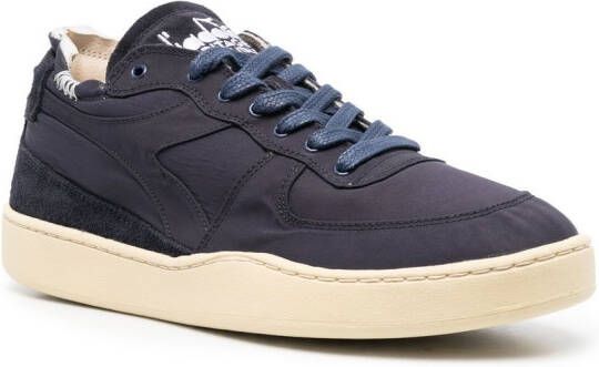Diadora embroidered lace-up sneakers Blue
