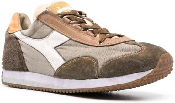 Diadora Equipe panelled suede sneakers Brown