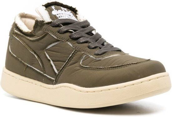 Diadora panelled lace-up sneakers Green