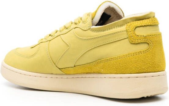 Diadora panelled lace-up sneakers Yellow