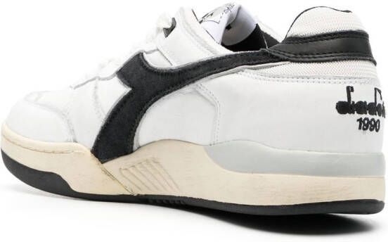 Diadora panelled low-top leather sneakers White