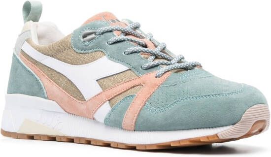 Diadora panelled low-top sneakers Blue