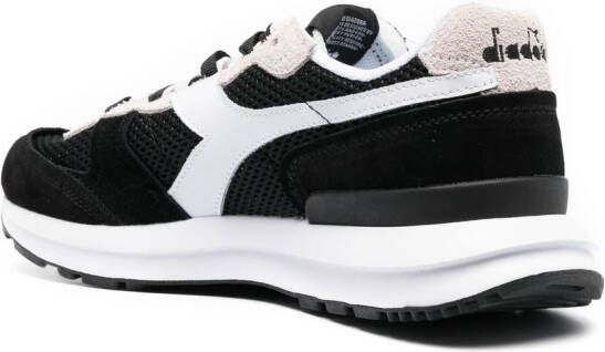 Diadora suede panelled sneakers Black