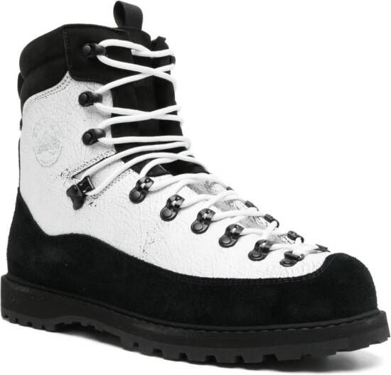 Diemme Everest two-tone leather boots White