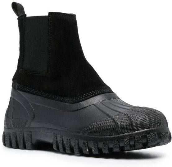 Diemme panelled ankle-length boots Black
