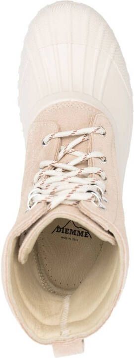Diemme panelled chunky lace-up boots Neutrals