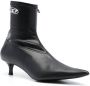 Diesel D-Kittie 50mm leather ankle boots Black - Thumbnail 2