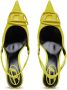 Diesel D-Venus 80mm leather slingback pumps Yellow - Thumbnail 4