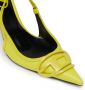 Diesel D-Venus 80mm leather slingback pumps Yellow - Thumbnail 5