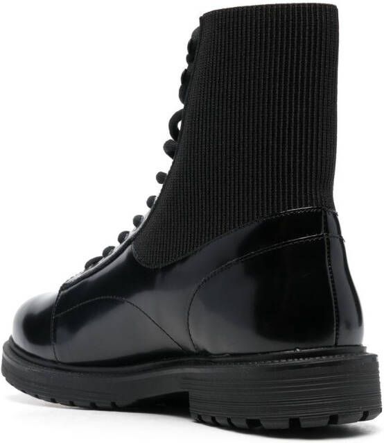 Diesel Alabama elasticated-panel combat boots Black
