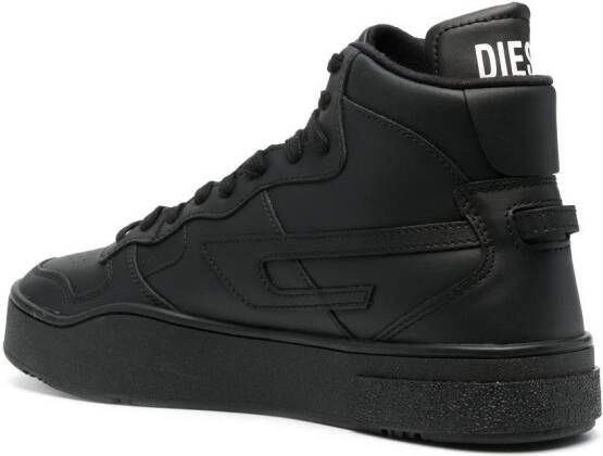 Diesel branded heel-counter high-top sneakers Black