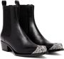 Diesel D-Calamity AB leather boots Black - Thumbnail 2