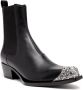 Diesel D-Calamity AB leather boots Black - Thumbnail 4